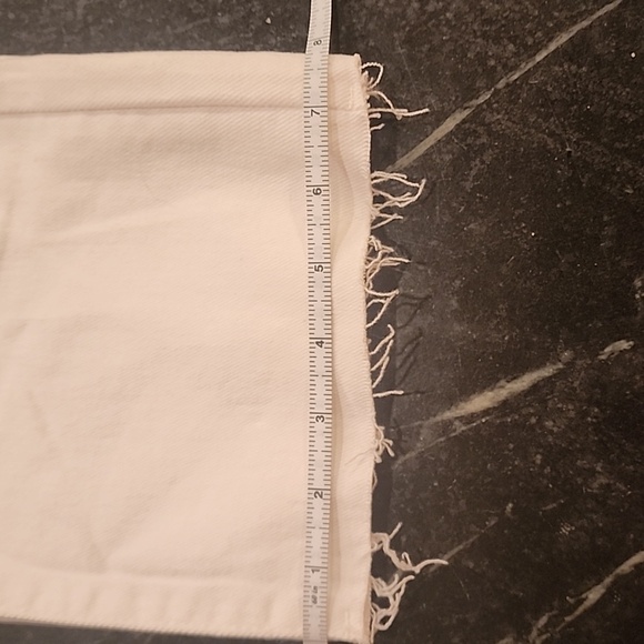 NWT RISEN Jeans With Tummy Control Mid Rise Straight Jeans White Size 7/28 - Picture 12 of 12